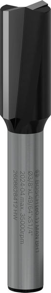 PRO Nutfräser, zweischneidig, Ø 3/8"&nbsp;x&nbsp;L 49/64", Schaft 1/4" Produktbild img1 L
