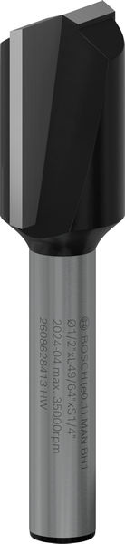 PRO Nutfräser, zweischneidig, Ø 1/2"&nbsp;x&nbsp;L 49/64", Schaft 1/4" Produktbild img1 L