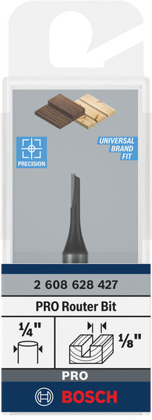 PRO Nutfräser, einschneidig, Ø 1/8"&nbsp;x&nbsp;L 19/64", Schaft 1/4" Produktbild img3 L