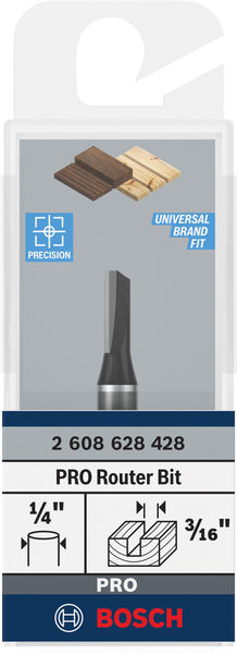 PRO Nutfräser, einschneidig, Ø 3/16"&nbsp;x&nbsp;L 31/64", Schaft 1/4" Produktbild img3 L