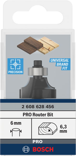 PRO Abrundfräser, R 6,3, Schaft 6&nbsp;mm Produktbild img3 L