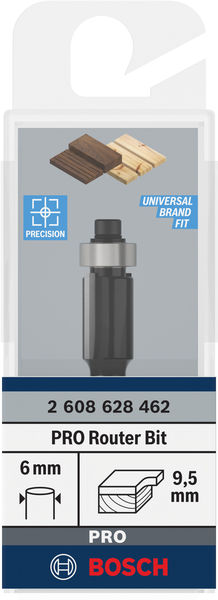 PRO Bündigfräser mit untenlieg. Führungskugellager, Ø 9,5&nbsp;x&nbsp;L 13,7, Schaft 6&nbsp;mm Produktbild img3 L