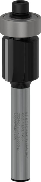 PRO Bündigfräser mit untenlieg. Führungskugellager, Ø 12,7&nbsp;x&nbsp;L 12,7, Schaft 6&nbsp;mm Produktbild img1 L