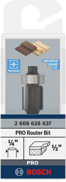 PRO Bündigfräser mit untenlieg. Führungskugellager, Ø 1/2"&nbsp;x&nbsp;L 1/2", Schaft 1/4" Produktbild img3 L