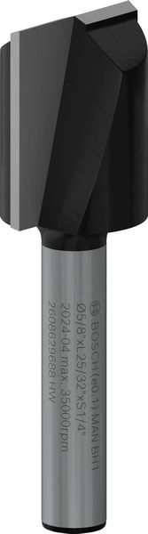 PRO Nutfräser, zweischneidig, Ø 5/8"&nbsp;x&nbsp;L 49/64", Schaft 1/4" Produktbild img1 L