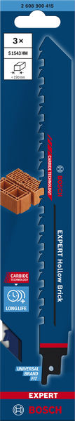 EXPERT S1543HM Hollow Brick Säbelsägeblatt, 3-tlg. Produktbild img2 L