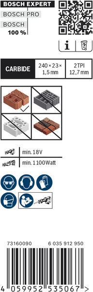 EXPERT S1543HM Hollow Brick Säbelsägeblatt, 10-tlg. Produktbild img3 L