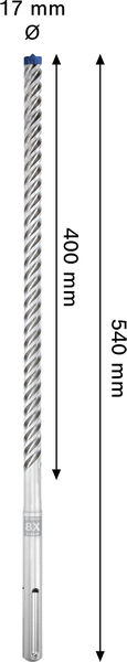 EXPERT SDS max-8X Hammerbohrer, 17 x 400 x 540 mm Produktbild img4 L