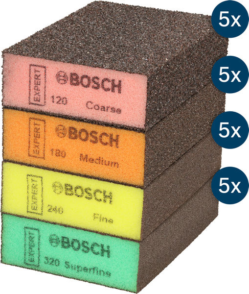 EXPERT S471 Standard-Schleifblock, 26x69x97mm, grob/mittel/fein/superfein, 20St. Produktbild img1 L