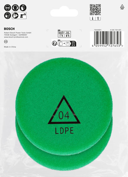 Polierschwamm, 77 mm, geschnitten, 2 Stk Produktbild img4 L