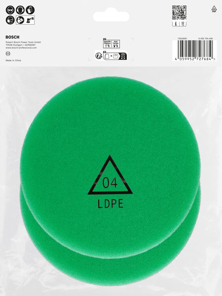 Polierschwamm, 125&nbsp;mm, geschnitten, 2 Stk Produktbild img4 L