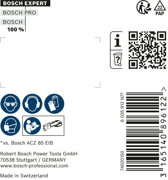 EXPERT ACZ 105 ET Multi Material Segmentsägeblatt, 5-tlg. Produktbild img3 L