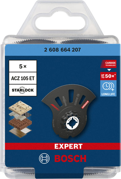 EXPERT ACZ 105 ET Multi Material Segmentsägeblatt, 5-tlg. Produktbild img2 L