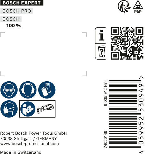 EXPERT 3 max AVZ 70 RT4 Platte zum Entfernen von Fugen, 70&nbsp;mm, 10-tlg. Produktbild img4 L