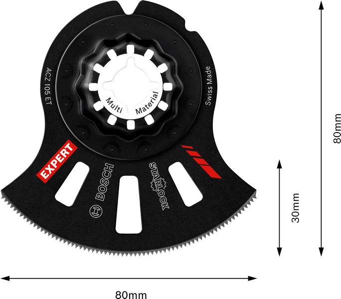 EXPERT ACZ 105 ET Multi Material Segmentsägeblatt, 5-tlg. Produktbild img4 L