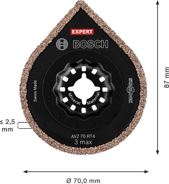EXPERT 3 max AVZ 70 RT4 Platte zum Entfernen von Fugen, 70&nbsp;mm, 10-tlg. Produktbild img5 L