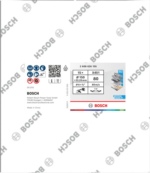 X451 Fächerschleifscheibe, 150 x 22,23&nbsp;mm, K80, Z29, 15-tlg Produktbild img3 L
