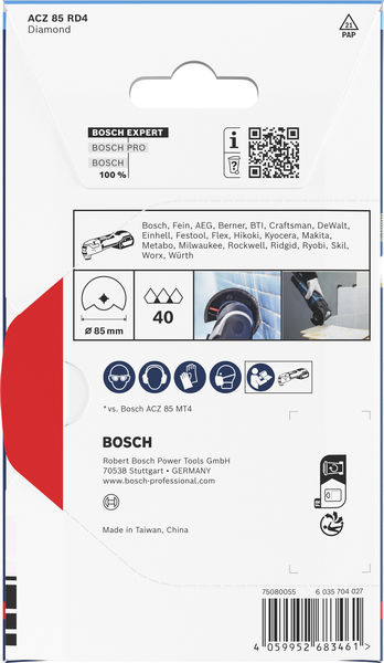 EXPERT ACZ 85 RD4 Grout Segment Blade, 85&nbsp;mm Produktbild img3 L