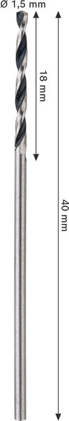 Metallspiralbohrer HSS PointTeQ, DIN 338, 1,5 mm, 2er-Pack Produktbild img3 L