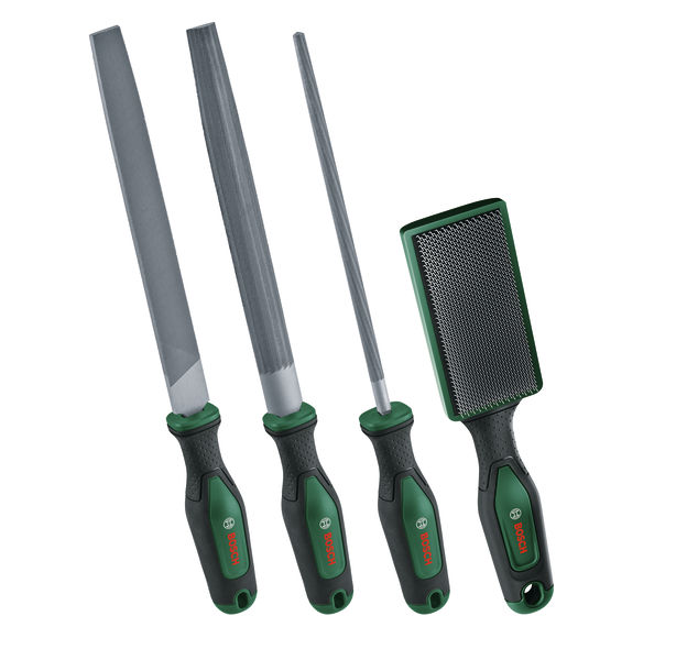 Handwerkzeuge Feilen-Set 200 mm / 8" mit Bürste, 4-teilig Produktbild img1 L