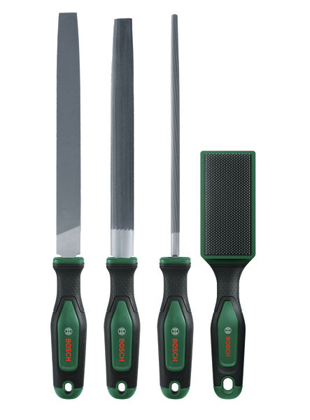Handwerkzeuge Feilen-Set 200 mm / 8" mit Bürste, 4-teilig Produktbild img2 L