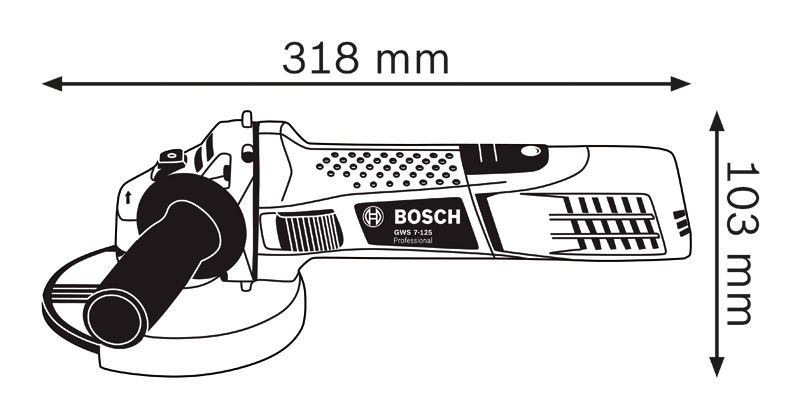 Winkelschleifer GWS 7-125 Produktbild img3 L