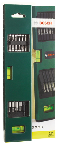 Schrauberbit-Set mit Wasserwaage, 17-teilig Produktbild img2 L