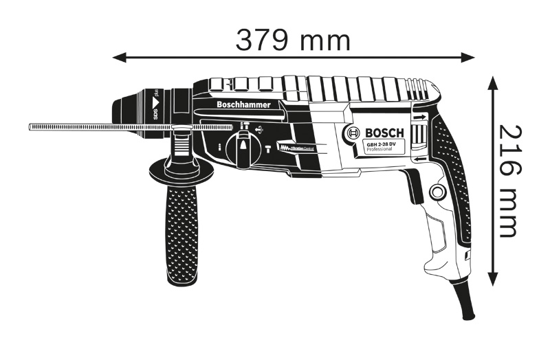 Bohrhammer mit SDS plus GBH 2-28 in L-Case Produktbild img3 L