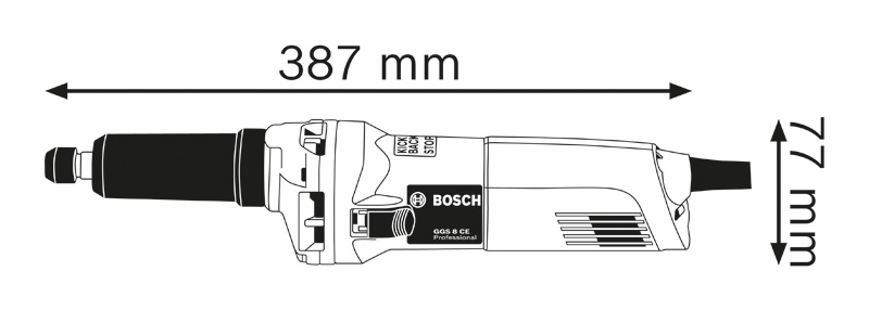 Geradschleifer GGS 8 CE Produktbild img3 L