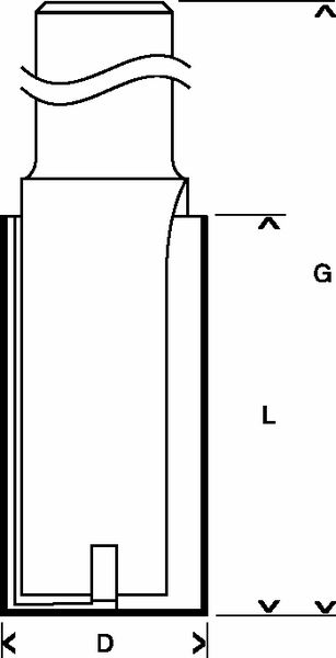 Nutfräser Expert for Wood, Carbide, 8&nbsp;mm, D1 20&nbsp;mm, L 19&nbsp;mm, G 56&nbsp;mm Produktbild img3 L