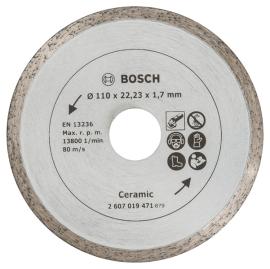 Diamanttrennscheibe für Fliesen, Durchmesser: 110 mm Produktbild