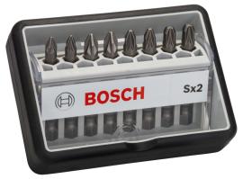 8-tlg. Schrauberbit-Set, Robust Line, Sx PZ, Extra Hard-Ausführung Produktbild