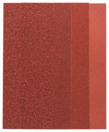 Schleifblatt-Set für Schwingschleifer, 25-teilig, ungelocht, 93 x 230 mm, 60-240 Produktbild