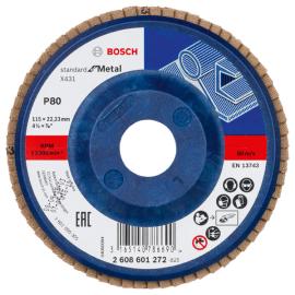 Fächerschleifscheibe X431 Standard for Metal, gerade, 115 mm, 80, Kunststoff Produktbild