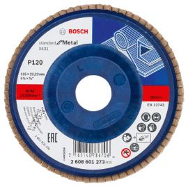 Fächerschleifscheibe X431 Standard for Metal, gerade, 115 mm, 120, Kunststoff Produktbild