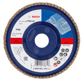Fächerschleifscheibe X431 Standard for Metal, gerade, 125 mm, 40, Kunststoff Produktbild
