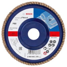 Fächerschleifscheibe X431 Standard for Metal, gerade, 125 mm, 80, Kunststoff Produktbild