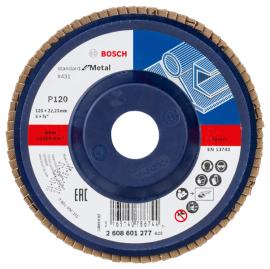 Fächerschleifscheibe X431 Standard for Metal, gerade, 125 mm, 120, Kunststoff Produktbild
