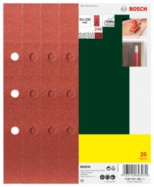 Schleifblatt-Set für Schwingschleifer, B&D 8-Lochung, 93 x 230 mm, K240, 25 Stk. Produktbild