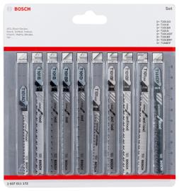 10-tlg. Stichsägeblatt-Set Clean Cutting, T-Schaft Produktbild