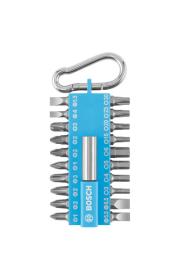 21-teiliges Schrauberbit-Set mit Snap-hook, Hellblau Produktbild