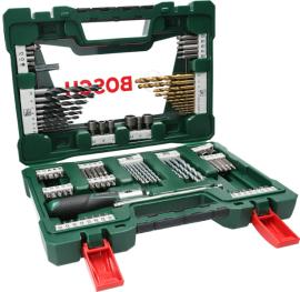 V-Line TiN-Bohrer- und Bit-Set, 91-teilig, Ratschen-Schraubendreher, Magnetstab Produktbild