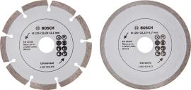Diamanttrennscheibe für Fliesen und Baumaterial, Durchmesser: 125 mm, 2er-Pack Produktbild