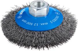 PRO&nbsp;Metal clean Kegelbürste, 100 x 0,3&nbsp;mm, Gewinde Produktbild