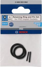 Set mit Haltering und Stift für PRO Impact Steckschlüsseleinsätze,1/4", 4-tlg. Produktbild