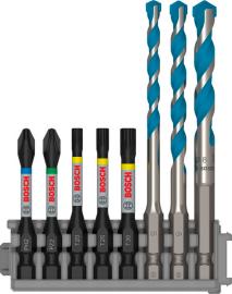 PRO Impact Set mit Multi Constr. Bohrer, PH2/PZ2/T20/T25/T30, MC 5/6/8, 8-tlg. Produktbild