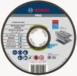 PRO Stainless Steel and Metal X-Lock Trennscheibe, 125&nbsp;x&nbsp;1&nbsp;x&nbsp;22.23&nbsp;mm, gerade Produktbild
