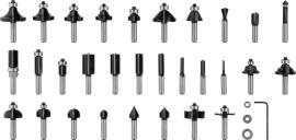 PRO Nutfräser- Set, gemischt, Schaft 8&nbsp;mm, 30-tlg Produktbild