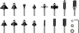 PRO Fräsersatz gemischt, Schaft 1/4", 15-tlg Produktbild