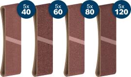 PRO X440 Schleifband Set, 75x533mm, K40/60/80/120, 20-tlg., Starter Pack Produktbild